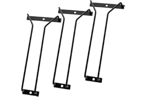 zoohot 9.6-Inch Wine Glass Rack - Under Cabinet Stemware Wine Glass Holder Glasses Storage Hanger Metal Organizer for Bar Kit