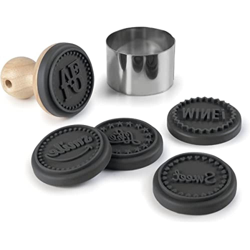 LACOR 68099 Cookie Stamps, Black