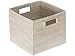 KOUBOO Laguna Square Rattan Storage Basket, White Wash