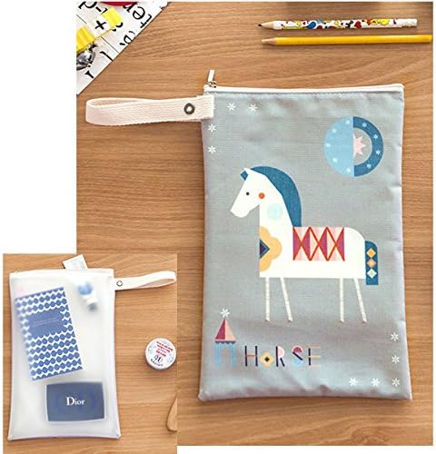 Diaper Pouch Designer's choice Waterproof Wet and Dry Baby Diaper Bag Organizer Baby Travel Pouch (Millo-Horse)