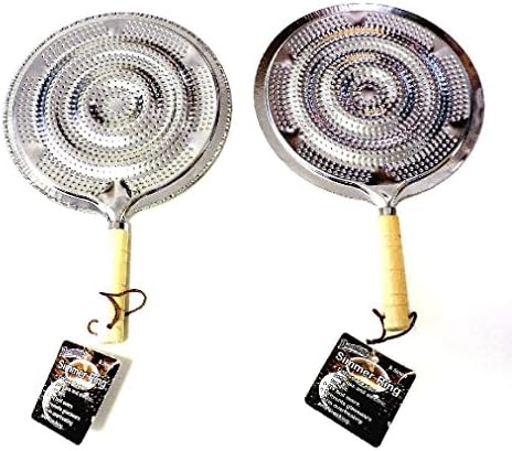2 pk Flame Tamer Stovetop SIMMER Ring Aluminum HEAT Diffuser Gas Electric Range