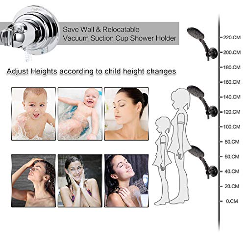 JiePai Vacuum Suction Cup Shower Head Holder Adhesive,Suction Handheld