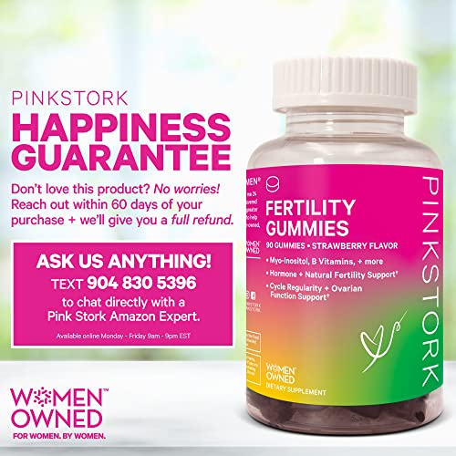 Pink Stork Fertility Gummies Supplements for Conception, Fertility