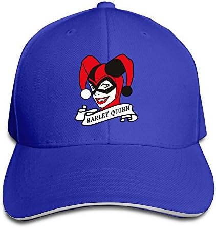 Unisex Harley Quinn Adjustable Snapback Baseball Hat RoyalBlue One Size
