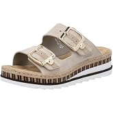 Rieker V7951 Regina Women's Wedge Sandals &ndash; Comfortable Casual Shoes with Adjustable Hook and Loop Straps, Supportive Heel, and Lightweight Shock-Absorbing Sole