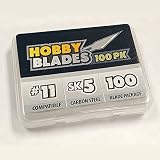 #11 Hobby Blades - Precision Cut SK5 Carbon Steel for Art and Craft - 100 Pack