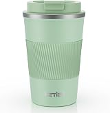 KETIEE Travel Mug 380ml Insulated Leakproof Stainless Steel Ice Green
