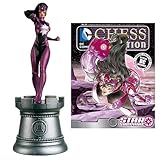 DC Superhero Star Sapphire White Rook Chess Piece with Collector Magazine
