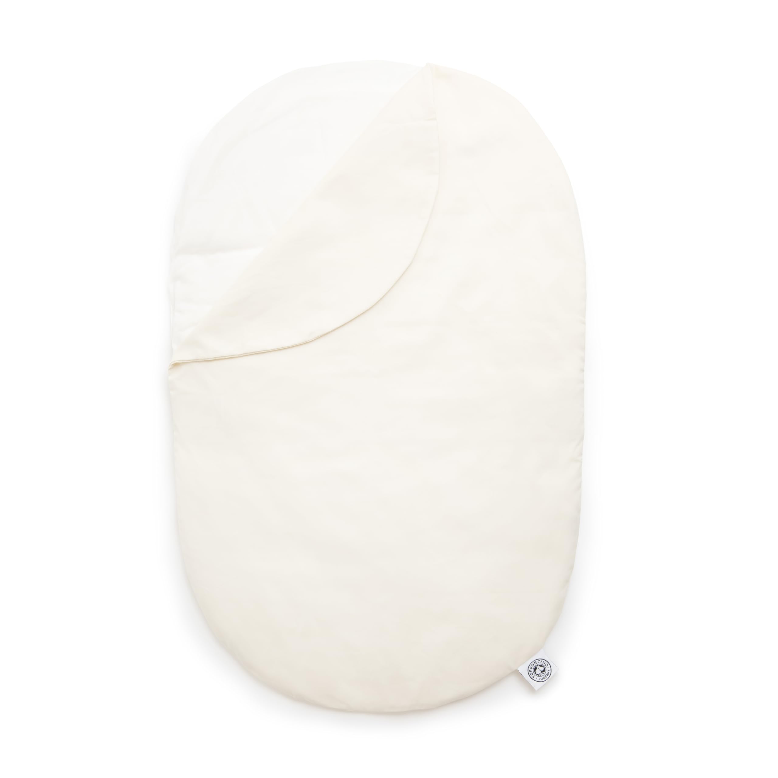 Montessori Topponcino Baby Pillow (Natural) | Premium 100% Natural Cotton Newborn Lounger Pillow For Support and Comfort | Breathable and Portable | Baby Support, Nursing Pillow & Tummy Time Mat