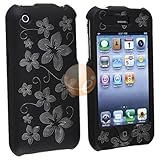 Laser Black Hawaii Premium Designer Hard Crystal Snap-on Case for Apple iPhone 3G, 3GS 3G-S