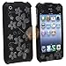 Laser Black Hawaii Premium Designer Hard Crystal Snap-on Case for Apple iPhone 3G, 3GS 3G-S