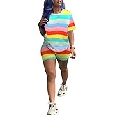 TOPONSKY Womens 2 Piece Sports Outfit Tracksuit Shirt Shorts Jogger Bodycon Sets