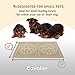 Cavalier Pets, Pet Feeding Mat for Cats and Small Dogs, Silicone Non-Slip Absorbent Cat Mat for Food, Waterproof and Easy to Clean, Small 21 by 12 Inches, Beige