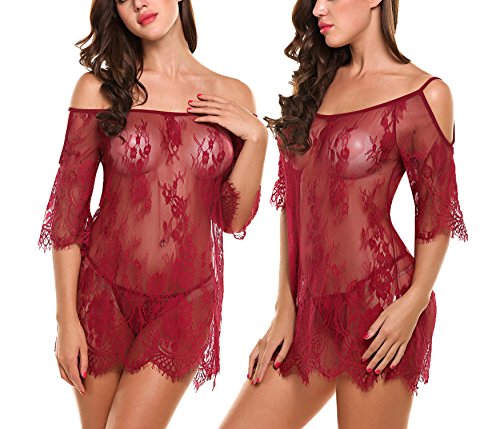 Avidlove women chemises lace smock sexy lingerie transparent baby…