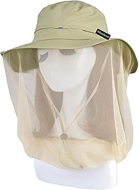 Mosquito Head Net Hat, UV Protective Sun Cap with Mesh
