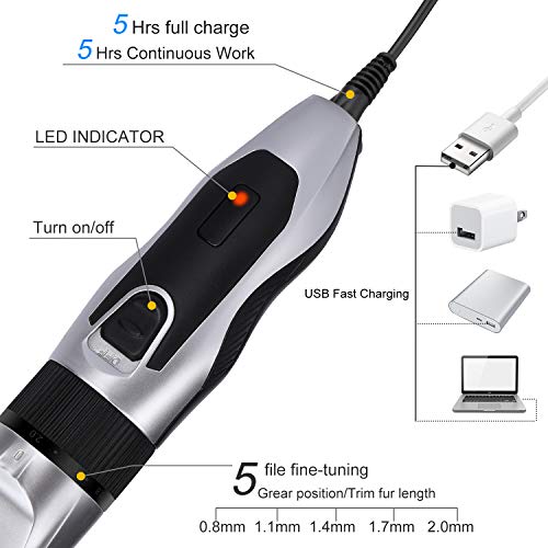 labato Hair Clippers for Men Cordless Home Hair Cutting Kit Rechargeable Detail Trimmer for Beard Mustache Body Self Haircut