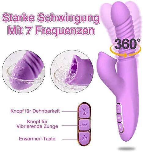 WAWAA Big Size Waterproof Rabbit Body Massa-ger - Multi-Speed Rotating Versatility Wand for Female - Electric Toys for Women Games - Waterproof & USB Rechargeable