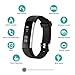 CHEREEKI Fitness Tracker, Activity Tracker IP67 Waterproof with Replaceable Strap, Smart Sports Watch Wristband Slim Bracelet Compatible with Android and iOS Smartphones