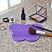 # 1 Silicone Makeup Brush Cleaning Mat -Butterfly shape Scrubber - Portable Beauty Washing Tool to Extend the Use of Your Make up and Art Painting Brushes - Best Cleaner Pad ! (Purple)