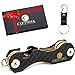 Compact Key Organizer Keys Holder Keychain Made of Carbon Fiber Smart Bottle & Sim Opener Premium Pocket Key Chain Carabiner up to 24 Keys - Loop Piece for Car FOB - Great Gift for Mens (Carbon fiber)