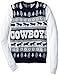 FOCO NFL Dallas Cowboys WORDMARK Ugly Sweater, Medium