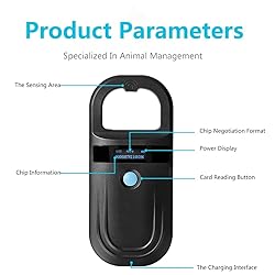Chazcool Microchip Reader, Pet Microchip Scanner