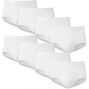 Hanes Men's Cotton Brief Underwear, Tagless, Comfort Flex Waistband, Soft Cotton, No Ride-Up Fit, Assorted Colors
