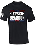 Let's Go Brandon Patriotic FJB Funny Political Men's Short Sleeve T-Shirt Graphic Tee
