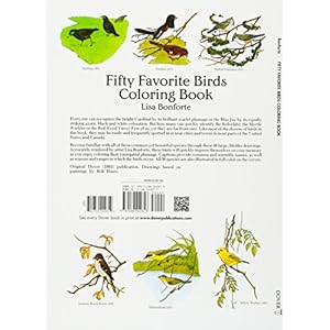 Fifty Favorite Birds Coloring Book (Dover Nature Coloring Book)
