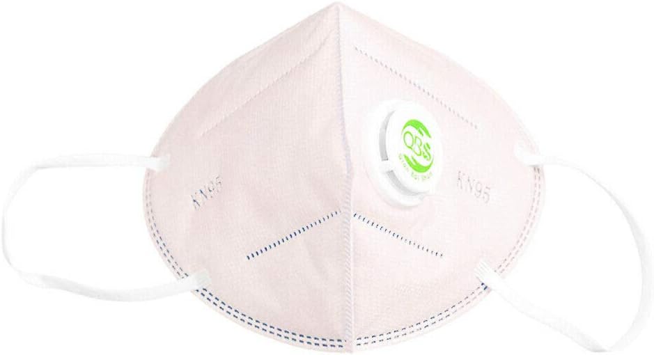 N95 Dust Mask, SUPERTOOL Non-Toxic Anti Pollution Valved Face Mask Respirator, Disposable Anti Dust Fog Haze Virus Flu for Outdoor Activities/Construction/Bodyshop(White,10Pcs)