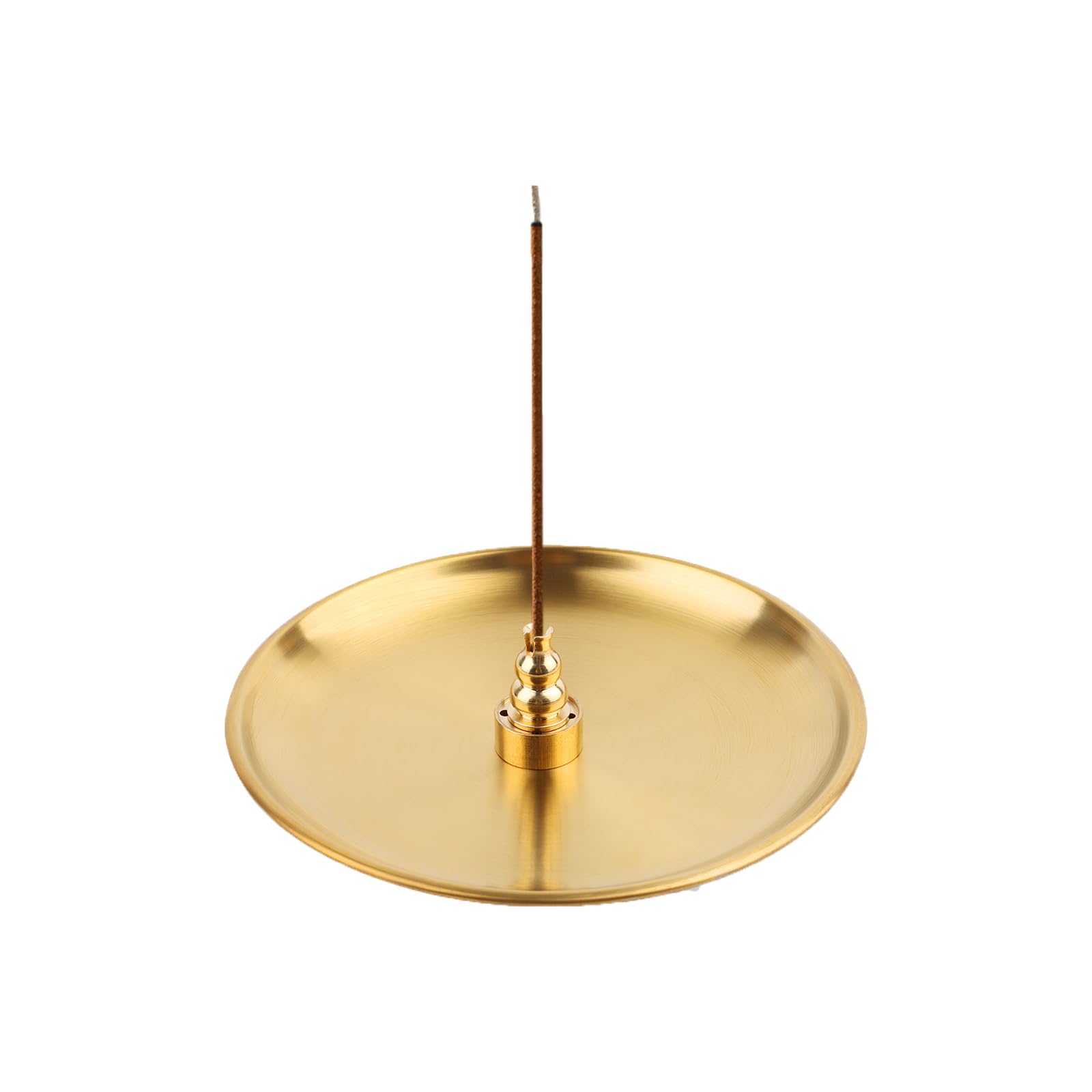 Photo 1 of 3 in 1 Incense Burner 5.5 Inch Brass Incense Holder for Sticks ? Coil Incense Cones - Metal Gourd Shaped Ash Catcher for Meditation Yoga Room Home Decor Indoor Outdoor Use