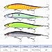 RUNCL Anchor Box - Slow Sinking Minnows SSM137, Wobbler Fishing Lures, Stick Baits, Hard Fishing Lures (Pack of 4)