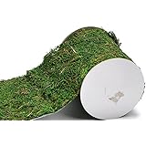 Byher Roll of Green Moss for Fairy Gardens Wedding Other Arts and Crafts (10x120cm (4"W x 48"L ))