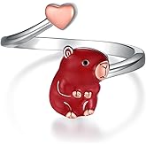 Yorionke Capybara Gifts 925 Sterling Silver Capybara Rings Capybara Jewelry Gift for Women