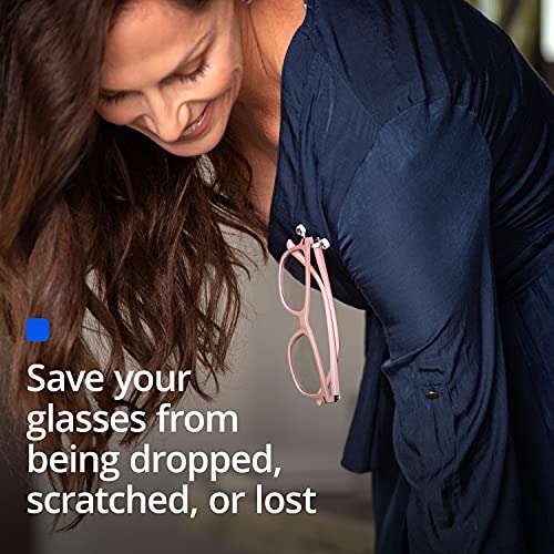 Readerest eyeglass holder, name tag, badge holder