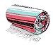 Open Road Goods Multi Color Mexican Falsa Blanket - Handwoven in Mexico - Great for The Beach, Picnics, Yoga, or a Throw! (Coral/Mint)