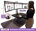 Victor DC475 High Rise Electric Triple Monitor Standing Desk Converter | Three Monitor Sit-Stand Desk | Black | 28″ Wide Work Surface | Compatible with Any Standard Desk | Adjustable Monitor Holderthumb 1