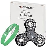 Fidget Spinner, R ? HORSE Tri-Spinner Fidget Toy 3D Printing Ceramic Bearing Hand Spinner EDC Focus Toy, 2-3 min+ Spin Time! (Fluorescent Wristband INCLUDED!!!)