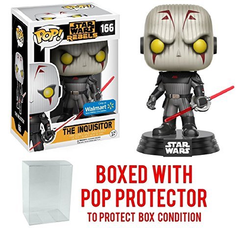 Funko Pop! Star Wars Rebels: The Inquisitor #166 (Walmart Exclusive) Vinyl Figure (Bundled with Pop BOX PROTECTOR CASE)