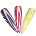 Women's Nail Mirror Powder, Iuhan Sexy Chameleon Nail Mirror Powder Glitter Chrome Powder Art Decoration (White)