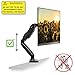 Mountio Full Motion LCD Monitor Arm - Gas Spring Desk Mount Stand for Screens up to 27