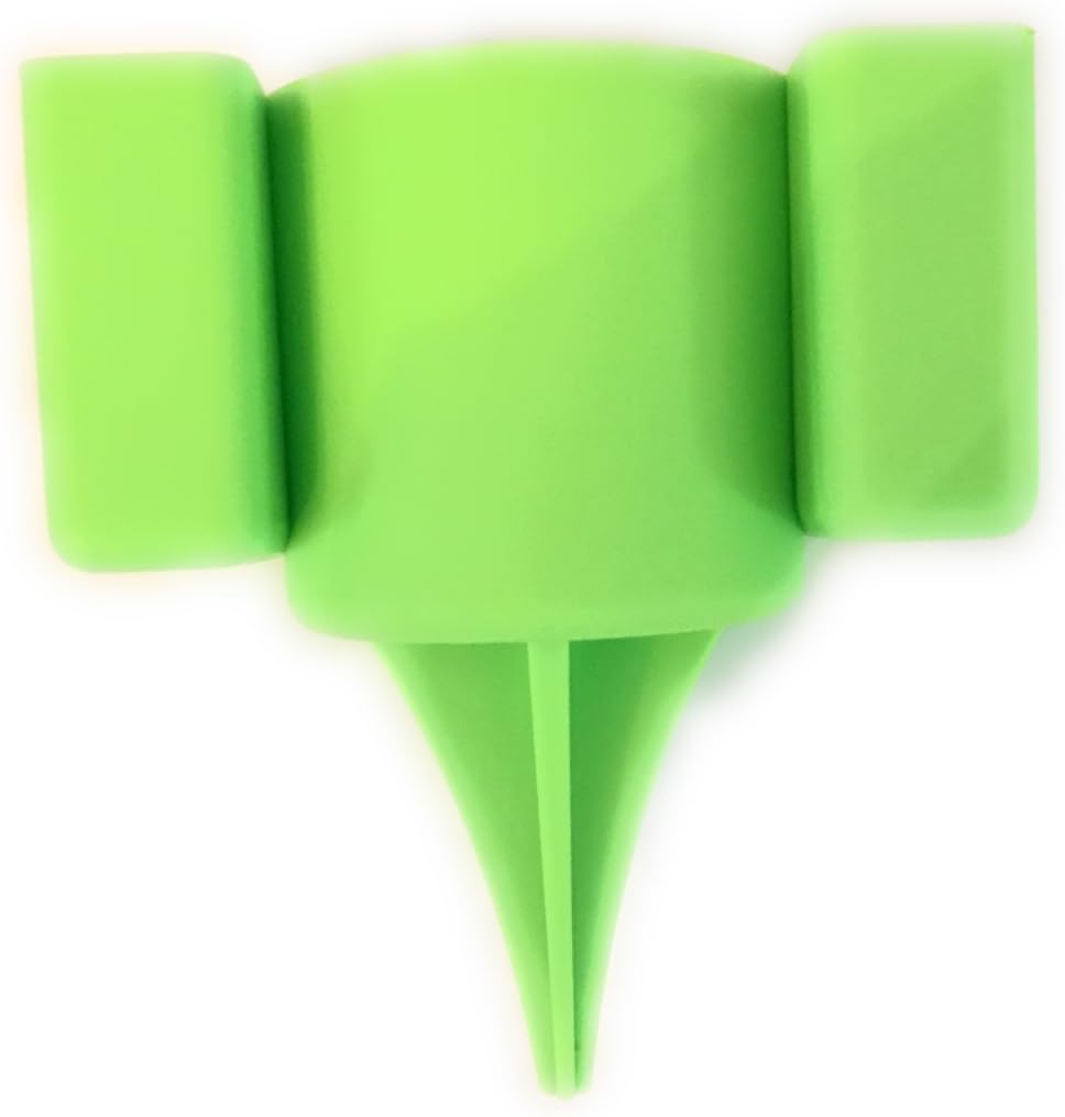 Ultimate Outdoor Beverage Caddy - Beach, Grass, Sand Cup Holder for Phone and Sunglasses (Green)