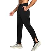 Auxo Men Joggers Pants Track Traning Running Athletic Workout Pants with Ergonomic Design and Ankle Zippers