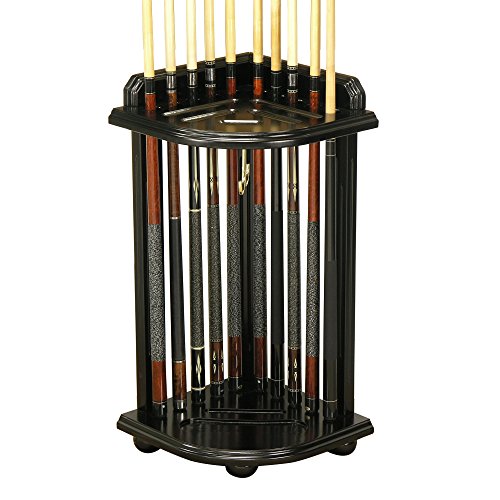 Fairview Game Rooms Corner-Style Pool Cue and Ball Stand