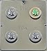 Shamrock St. Patrick's Day Irish Oreo Cookie Sandwich Chocolate Candy Mold 1626