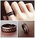 King Will GENTLEMAN 8mm Black and Red Carbon Fiber Inlay Tungsten Carbide Ring Engagement Wedding Band