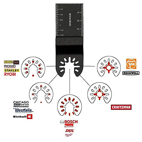 25PC Oscillating Saw Multi Tool Quick Blades Fit Universal Replace Dewalt 20V XR Milwaukee m12 Makita XMT03Z Genesis GMT15A Rockwell RK5132K RK5151K Porter Cable PCC710B PCE606K Ferm Galsx PRO Tools - Thumbnail 6