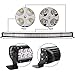 Bangbangche 50'' 288W Curved Combo LED Light Bar Flood Spot Fog Light, 4X 48W Led Pods Lights for Boat Truck Tractor Trailer Off-Road