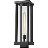 Z-Lite 1 Light Outdoor Post Mount Fixture 586PHBS-BK