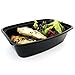 Bolt Goods JUMBO XL Plastic Meal Prep Containers (10 Pack 38 Ounce) Durable Food Storage Bento Box Lunch Bowl Leak Proof Airtight Lids Portion Control 21 Day Fix BPA Free USA Made Reusable Washable